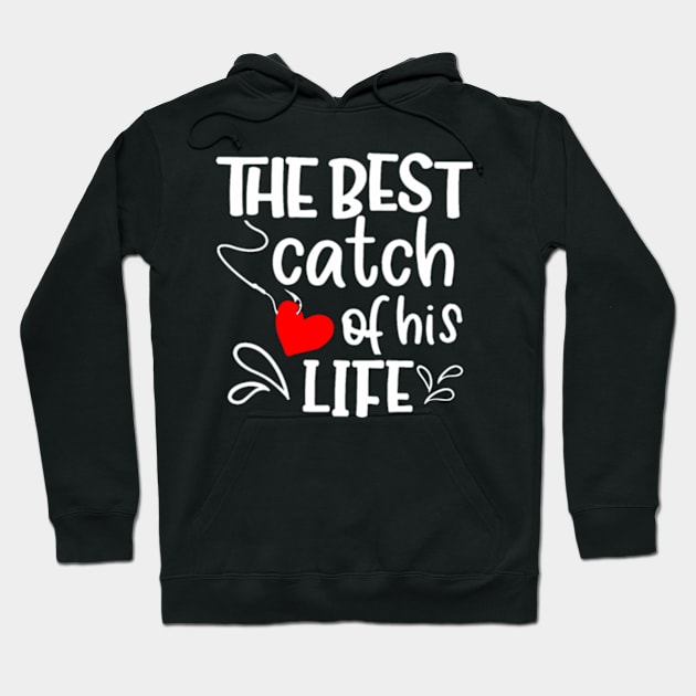 Catch of His Life One  Fisherman Couple Matching Hoodie by WayneLopez